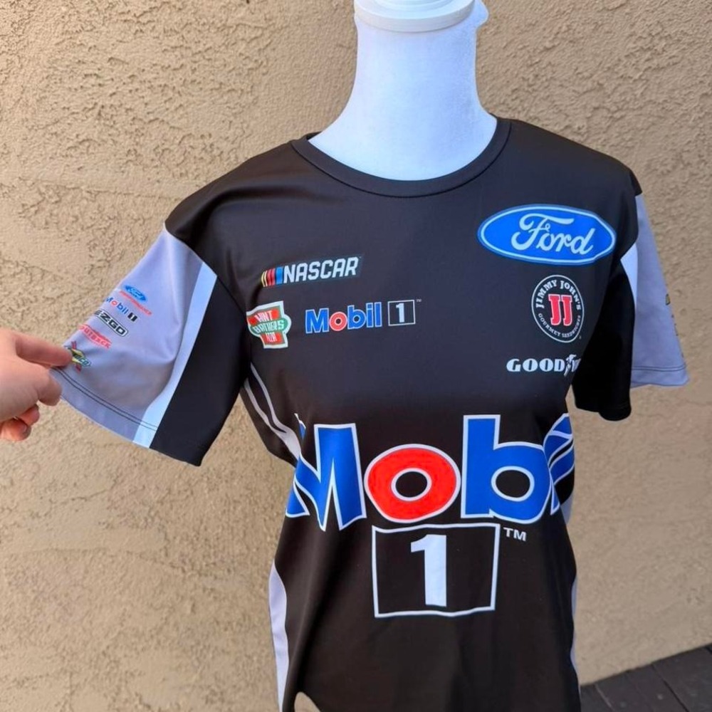 NASCAR Mobil 1 black & blue racing jersey